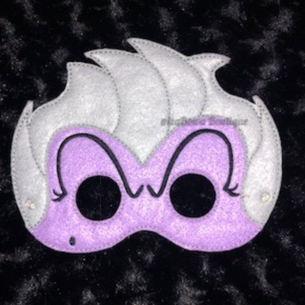 Ursela from Little Mermaid Felt Mask   FM1369  Handmade NWT Boutique